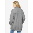 thumbnail image 4 of Woman Within Plus Size Fleece Nylon Reversible Jacket, 4 of 6
