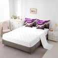 thumbnail image 3 of YST Black and Gold Marble Comforter Set, Abstract Aesthetic, 7pcs, King, 3 of 4