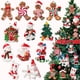 thumbnail image 2 of Colgantes navideños de arcilla suave con forma de Papá Noel, muñeco de nieve y jengibre, adorno para árbol de Navidad, decoración navideña, feliz año nuevo 2025, 2 of 4
