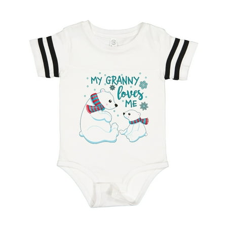

Inktastic My Granny Loves Me- Cute Polar Bears Gift Baby Boy or Baby Girl Bodysuit