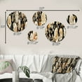 thumbnail image 4 of Designart "Elegance In A Timeless Beige Rose Bouquet" Floral Round Wall Art Set Of 5 - Beige Cottage Office Room Wall Art Set, 4 of 6