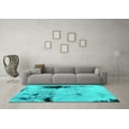thumbnail image 3 of Ahgly Company Indoor Rectangle Persian Turquoise Blue Bohemian Area Rugs, 6' x 9', 3 of 4