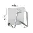 thumbnail image 3 of OUSITAID 3Pcs Sponges Holder Punch Free Good Load Capacity Stainless Steel Sponges Drain Drying Rack, 3 of 8