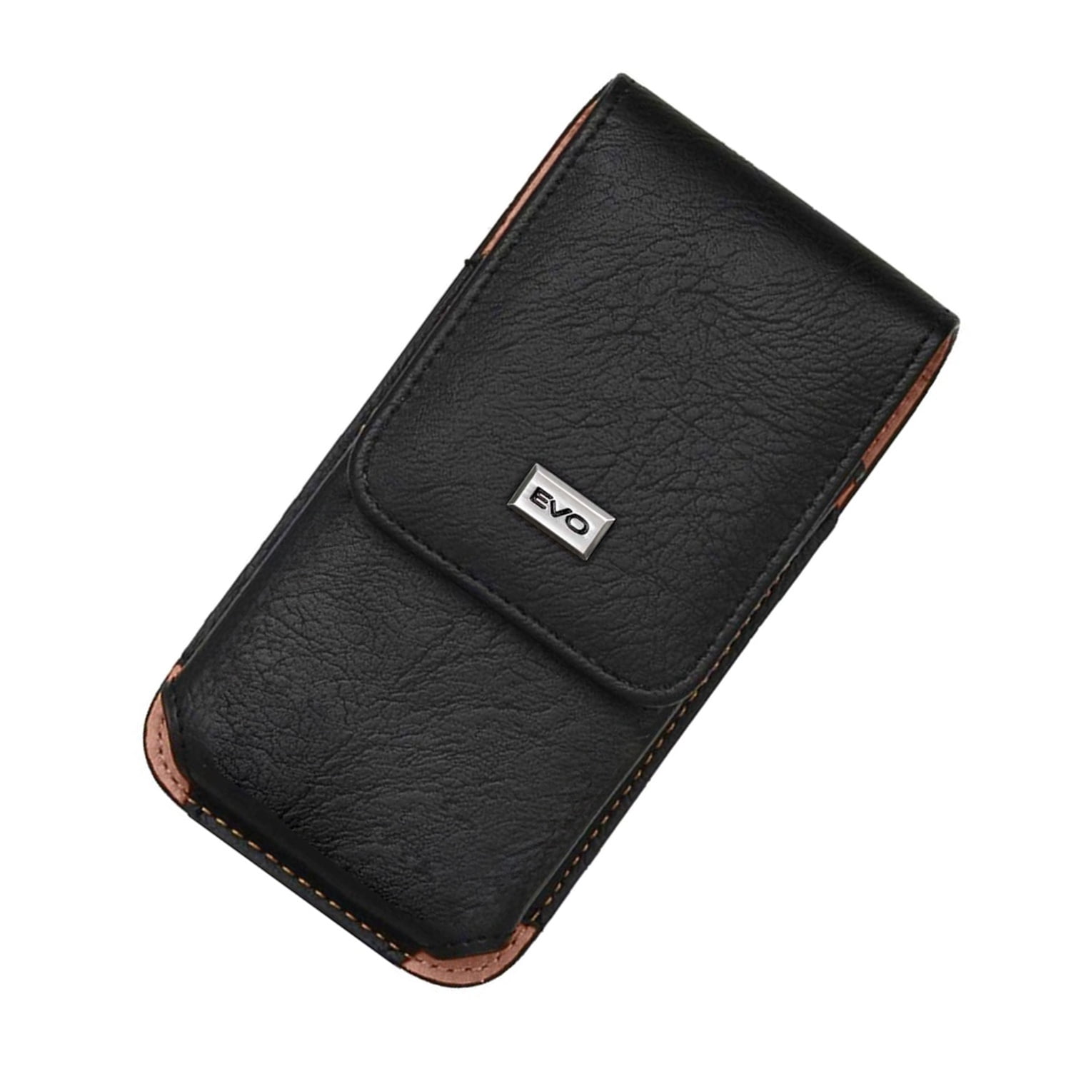 EVO 5.5" Vertical Texture Leather Pouch - Black