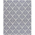 thumbnail image 2 of Nourison Grafix Damask White/Blue 7'10" x 9'10" Area Rug, (8x10), 2 of 5