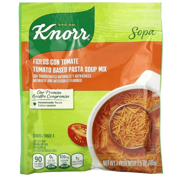 Knorr Sopa/Pasta Soup Mix Tomato Based Noodle Soup 3.5 Oz (Pack of 2)