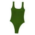 thumbnail image 3 of Traje de baño sexy para mujer, con espalda baja y almohadillas para el pecho, control de abdomen, tanga de baño. Verdoso, 3 of 7