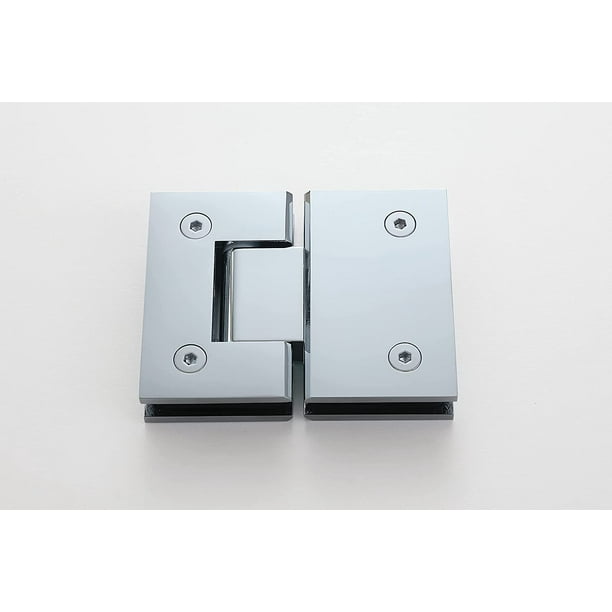 MoSweet 180 Degree Glass Frameless Door Hinges, made of Solid Brass