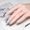 thumbnail image 3 of 2pcs 6ml Silver Mirror Effect Nail Polish Top Coat Nails Art Tips Nail Polish Set, 3 of 8