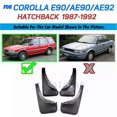thumbnail image 1 of Exquisite 4pc Molded Mud Flaps Flap For Toyota Corolla E90 AE90 AE92 1987 - 1992 Sedan Saloon Coupe Splash Guards Mudguards 1989 1990 1991, 1 of 5