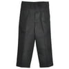 French Toast Little Boys' Pleated Wrinkle No More Double Knee Pants (Sizes 4 - 7) - black, 4 (Little Boys)