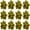 Metallic Gold, variant on PMU Decorative Star Gift Bows Small 2in Metallic Silver (12/Pkg) Pkg/1