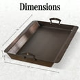 thumbnail image 6 of Classic Cuisine Iron Roasting Pan - Pre-Seasoned Roaster Pan with Handles, 6 of 7