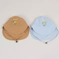 thumbnail image 7 of Oiyii Toddler Girls Water‑Repellent Bucket Hats Crocodile Embroidered Hiking Sun Hats, Khaki, 7 of 7