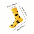 thumbnail image 2 of Halloween Cartoon Crew Socks, Festive Pumpkin Ghost Black Cat Pattern Long Socks, Soft Cozy Casual Hosiery for Women Halloween Party Home Daily Wear Holiday Gift, 2 of 3