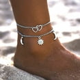 thumbnail image 4 of PPgejGEK Ankle Bracelets for Women Foot Bracelets for Women Beach Feet Jewelry for Women for Valentine's Day Mother's Day Christmas Birthday Gifts up to 45% off, 4 of 5