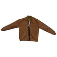 thumbnail image 1 of Chaqueta para figura masculina a escala 1/6, ropa de muñeca hecha a mano y suave. marrón, 1 of 9