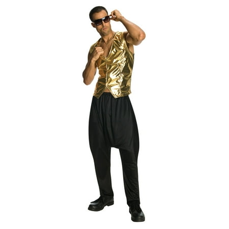 Black MC Hammer Parachute Pants Vanilla Ice 90's 80's Rap Hip Hop Mens Costume