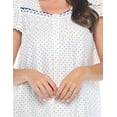 thumbnail image 5 of Casual Nights Women's Botanic Lace Short Sleeve Nightgown, 5 of 5