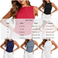 thumbnail image 2 of Ovbmpzd Workout Tank Tops For Women White Summer Regular Casual Mock Neck Camisole Tank Tops Womens Top,M, 2 of 5