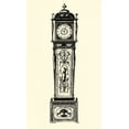thumbnail image 2 of Vision Studio 12x18 White Modern Wood Framed Museum Art Print Titled - Small Antique Grandfather Clock I, 2 of 4