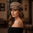 thumbnail image 6 of Newsboy Caps Women Leopard Zebra Print Beret Hat French Style Beanie Caps Retro Hip Hop Casual Painter Cap Warm Painter Hat for Autumn Winter Spring, 6 of 7