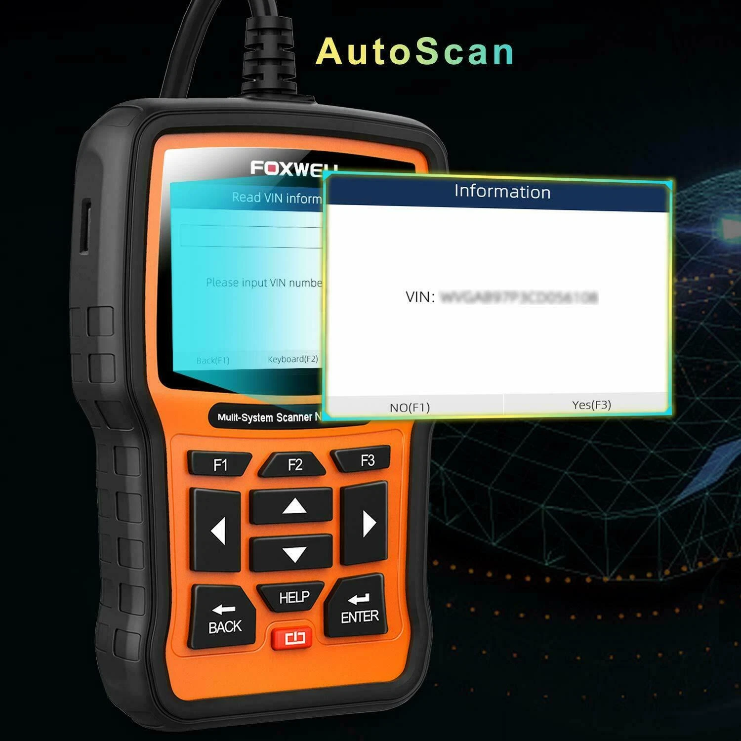 Foxwell NT510 Elite Car Scanner Bidirectional Control Test Diagnostic Tool OBDII Code Reader OBD2 Scanner Full System Full Maintenance Reset Automotive Scanner for All Cars EOBD OBD Scanner,Chrysler