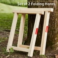 thumbnail image 3 of Kings County Tools Sawhorses 2 Pack Folding Work Stand with 2600LB Capacity, 3 of 6