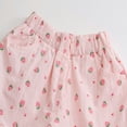 thumbnail image 7 of LYMAYTER 0-5Y Casual Shorts for Baby Girls Summer Breathable Shorts Toddler Cute Strawberry Print Lantern Bottoms, 7 of 7