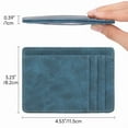 thumbnail image 2 of FALAN MULE Men Wallet Compact Slim Minimalist Front Pocket RFID Blocking Wallet for Men and Women Leather Card Holder Wallet, 2 of 9