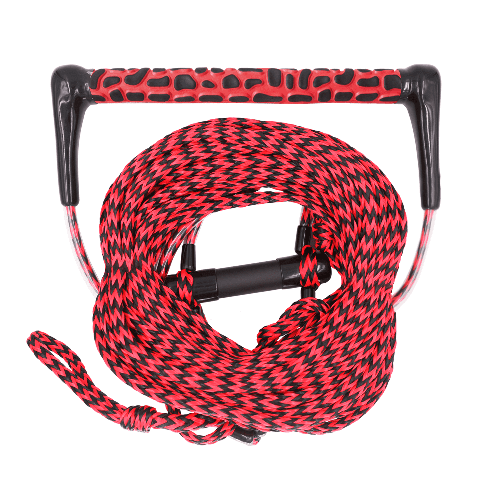 Cyberoctopus Low-Stretch Wakeboard Rope with Elongated Handle Combo,75ft,4 Sections 