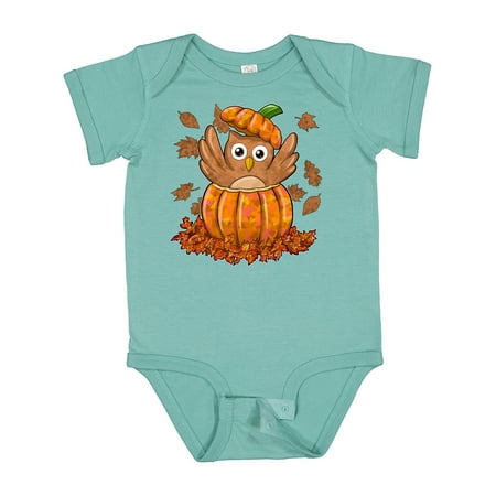 

Inktastic Owl in a Pumpkin- Cute for Halloween and Thanksgiving Gift Baby Boy or Baby Girl Bodysuit