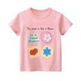 thumbnail image 2 of Esaierr 2-8T Boys Girls Pullover T Shirt Summer Fashion Cotton Tees for Kids Toddler Crewneck Short-Sleeve Tops, 2 of 7