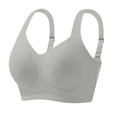 thumbnail image 2 of Lumtrix Jelly Bras for Women Wireless Push Up Seamless T-Shirt Bras No Underwire Supportive Full Coverage Bralettes Khaki L, 2 of 4