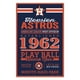 Houston Astros Signe 11x17 Bois Design Établi – image 1 sur 1