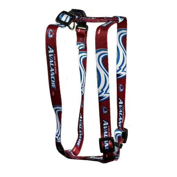Colorado Hockey Avalanche Extra Small XS 5/8 Inch Wide Adjustable Dog Harness 8" - 14"