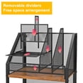thumbnail image 2 of Carrito rodante SRJZMLY de malla de madera con 2 cajones, 39 x 27 x 80 cm, 2 of 7