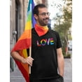 thumbnail image 2 of Men's Pride T-Shirt by Tstars - Love Rainbow Flag Design | LGBT+ Apparel | Gay Pride Clothing | Supportive LGBTQ+ Gift for Husband | Available in a Variety of Colors & Sizes, 2 of 6