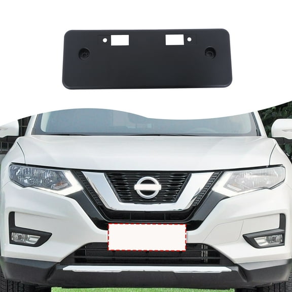 Front License Plate Bracket for 2017-2020 Nissan Rogue (US Version), Front License Plate Bracket Parts, Front Bumper License Plate Frame