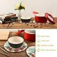 thumbnail image 6 of FREEAMG Cute Christmas Gnome Old Man Heat Resistant Trivets Potholders 2PCS,Round Cotton Weave Handmade Pot Holder, Non-Slip Hot Mats Kitchen Dining Plate Mat, 6 of 7