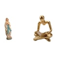 thumbnail image 1 of Escultura De Resina De La Virgen María, Lady Luther Y El Bendito Jesús. Obra De Arte Abstracta Y Creativa. Figura Decorativa Para Escritorio, Sala De Estar, Oficina O Coche., 1 of 8