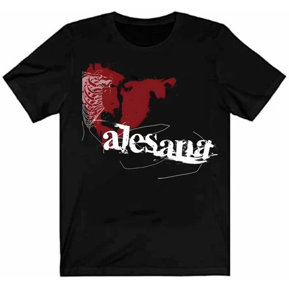 Vtg Alesana Band Short Sleeve Black Cotton Graphic Tee Unisex T-Shirt up to size 5XL