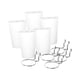 thumbnail image 1 of 5 contenedores de tablero perforado con ganchos y portavasos para organizar el almacenamiento. Blanco, 1 of 9