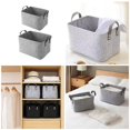 thumbnail image 2 of Set Of 2 Felt Storage Boxes for Clothing Multipurpose Laundry Hamper with 2 Handles Practical Dirty Clothes Organizers, 2 of 9