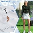 thumbnail image 6 of Yuyamidu Xmas Tree Long Sleeve Golf Shirt for Women Christmas Tennis Tops Running Shirt with Collar Sports Athletic T-Shirt Shirts Plus Size 2XL, 6 of 8