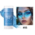 thumbnail image 5 of 4th of July Glitter Stick for Face Body Hair – Patriotic Red White Blue Self-Adhesive Waterproof Body Glitter Makeup Stick for Independence Day Parade Festival Party Fireworks, Blue, 5 of 9