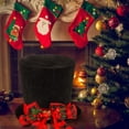thumbnail image 5 of Christmas Tree Topper Hat, Xmas Tree Topper, Top Hat with Large Bow for Christmas Tree Decorations Desktop Ornaments Winter Holiday Party Home Decor, 5 of 8