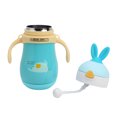thumbnail image 4 of Taza Para Sorber Infantil, Taza De Aislamiento, 6 Capas De Preservación Del Calor De Acero Inoxidable A Prueba De Fugas Lindo 260ml Para Niños Bebé ANGGREK Verde, 4 of 8