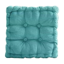 Beautynvta Seat Cushion, Chair Cushion, Floor Pillow, Thicked Square Seat Pad, Tufted Corduroy Floor Cushion, for Outdoor Yoga Tatami Fireplace Living Room, 15.7''x15.7''