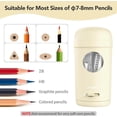 thumbnail image 4 of AFMAT Electric Pencil Sharpener, Fully Automatic Pencil Sharpener for 7-8mm Pencils & Colored Pencil, Auto in & Out, Rechargeable Vertical Hands-Free Sharpeners for Classroom/Home/Office,Yellow, 4 of 8